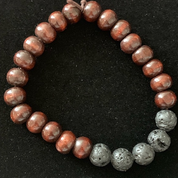 Bracelet Lava Volcanic Stone - Picture 2 of 3